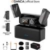 COMICA BooMax Microfono Lavalier Wireless Professionale per Fotocamera e Telefono, Microfono con Registrazione Interna da 32GB per Streaming e Vlogging