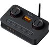 Fosi Audio K7 DAC HiFi e amplificatore per cuffie, chip DAC AKM4493ESQ, PCM 384kHz/32Bit e DSD256, DAC audio USB con ingresso microfono per giochi