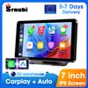 srnubi Autoradio portatile da 7 pollici Wireless CarPlay Android Auto WIFI Lettore video multimediale Sistema intelligente per auto 5G WIFI BT FM AUX