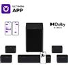 ULTIMEA Poseidon D80 Soundbar 7.1ch Dolby Atmos, Subwoofer Wireless e 4 Altoparlanti Surround, Tecnologia BassMX