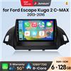 Junsun Autoradio Android Auto Junsun per Ford Escape Kuga 2 C-MAX 2013 2014 2015 2016 Multimedia Wireless Apple CarPlay Sistemi intelligenti Smart IPS Touch Screen Stereo Video Player 2 Din Autoradio Head