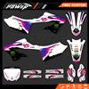 Powerzone Moto Grafica Decalcomanie Kit di Adesivi per Yamaha YZ125 YZ250 2022 2023 2024 Personalizzato Moto Sfondo Adesivi 22