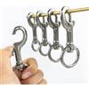 Meetee 1/2/5 pezzi in acciaio inossidabile 316 fibbie per tracolla borsa in metallo con estremità singola gancio girevole fibbia collare per animali chiusura accessori hardware fai da te