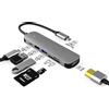 basix Hub USB C, Adattatore da Tipo C a HDMI Compatibile, Docking Station per Macbook Air, iPad M2 M1, Accessori, Hub USB 3.0, Stazione di Docking