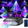 U'King 2W Animazione DJ Luce laser DMX APP Controllo a colori RGB DJ Luce Proiettore laser di animazione 3D per Natale Halloween