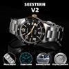 SEESTERN Diver Orologio da uomo Orologi da polso meccanici automatici Movimento NH35 Lunetta in ceramica 20Bar Zaffiro impermeabile Luminou S434-2