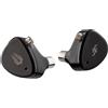 SIMGOT EM6L 1DD + 4BA Driver ibrido Monitor in-ear HiFi IEM Auricolare con cavo argento OFC staccabile e auricolari HiFi per giochi