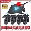 INQMEGA Router batteria solare 10W 4G Ripetitore telecamera WiFi 150Mbps IP66 Telecamera IP PTZ Wifi impermeabile in foresta o luogo remoto