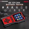 KONNWEI Tester per Batterie Auto KONNWEI KW341 6V/12V/24V, Strumento di Diagnosi per Batterie AMG GEL con Stampa Dati Guasti e Test di Avviamento