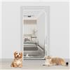 Rbefeuly Porta a Rete Rinforzata per Gatti, Resistente agli Animali Domestici, con Cerniera, per Soggiorno, Camera da Letto, Cucina 100x210cm