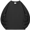 NONE Felpa girocollo tinta unita casual sportiva, felpe e maglioni da uomo, felpa oversize unisex