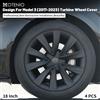 MOTENIO 4 Pezzi Copricerchi a Turbina da 18 Pollici per Tesla Model 3 (2017-2023), Coprimozzi di Ricambio, Copertura Completa del Cerchione, Accessori