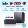 NONE Mini PC Intel Core i9-8950HK/Intel i3-6100U con Windows 11, 16GB DDR4, SSD M.2 da 1TB/2TB, PC portatile da gioco con grafica UHD, Mini PC desktop