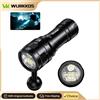 Wurkkos Torcia Subacquea Wurkkos DL07 LED Multicolore con Interruttore a Rotazione, Impermeabile, Batteria 26650 + Caricabatterie a Singola Porta 5000K