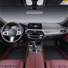 NONE Tappetini Auto in Pelle PU a Righe su Misura per Fiat Panda 319 2012-2026, Set Completo di 5 Pezzi Anteriori e Posteriori, Accessori Interni Auto