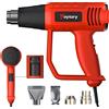 NONE Rosso 300 ° C & 600 ° Pistola Termica a Temperatura Variabile, 4 Ugelli, Kit Pistola ad Aria Calda 2000W