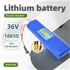 Aleaivy Batteria 10S3P 36V 10AH 18650 con gestione BMS integrata per biciclette/scooter con presa XT30 JST da 42V, 250W~700W + caricabatterie