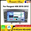 NONE Autoradio Android Podofo con CarPlay per Peugeot 308 408 2012-2012, Sistema Intelligente 2din, Ricevitore GPS Stereo, Lettore Multimediale per Auto, FM RDS, Autoradio WiFi, Unità Principale
