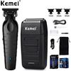 Kemei KM-2299 Tagliacapelli Elettrico Professionale Ricaricabile USB, Trimmer da Barbiere KM-1102, Kit Rasoio Elettrico per Uomo