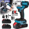 TKKEACE Avvitatore a Impulsi Elettrico Brushless 520N.M, Avvitatore Elettrico Senza Fili da 1/2 Pollice per Batteria Makita 18V, Utensili Elettrici