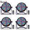 Somspot 4 Pezzi Luci Par a 36 LED RGB per DJ, Luci per Feste Disco, Illuminazione Scenica per Concerti, Matrimoni, Teatro, Spettacoli dal Vivo, Bar, Club
