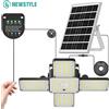 newstyle Lampada Solare a Sospensione LED per Interni ed Esterni con Sensore di Movimento, Indicatore Batteria, 268 LED, 4 Modalità di Illuminazione, IP65, Lampada Solare per Capanno e Garage