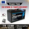 Ddadache Batteria al Litio LiFeP04 12V 150Ah per Ricarica Solare, Ecoscandaglio, Applicazioni Marine, Campeggio e Off-Grid con Porta USB