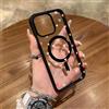 NONE Custodia magnetica a colori con motivo a cuori piccoli, non gialla, per iPhone 17 Air 16 15 14 Plus 13 12 11 Pro Max