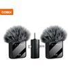 basix Microfono Lavalier Wireless per iPhone e Android, Mini Microfono con Cancellazione del Rumore per Registrazione Video, Interviste e Podcast