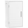 Eugad Armadietto da Parete EUGAD Bianco, Mobile da Bagno 30x50x18.5cm, Armadietto Sospeso per Medicinali e Cucina con Ripiano Regolabile