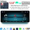 NONE Autoradio Wireless Carplay Android 14 da 12.8 pollici per Mercedes Benz CLA C117 X117 X156 W176 2013-2019, Schermo Multimediale GPS per Auto