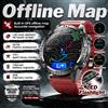 GUHUAVMI Nuovo Smartwatch Militare 2026 con GPS Integrato, Mappe Offline, Display AMOLED HD, Chiamate BT, Bussola, Torcia, Impermeabile 3ATM, Orologio Sportivo da Uomo