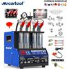 MR CARTOOL MRCARTOOL V308 Macchina per la Pulizia e il Test degli Iniettori di Carburante, Pulitore a Ultrasuoni Riscaldato per Iniettori a 4 Cilindri con 9 Modalità di Test per Auto e Moto Diesel