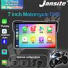 Jansite 7" Carplay Dash Cam per Moto DVR GPS Navigazione Wireless CarPlay Android Auto Telecamera per Casco Moto Accessori Moto