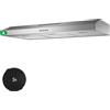 TopStrong Cappa da cucina sottopensile TopStrong 90 cm: Flusso d'aria efficiente di 201 m³/h, Classe energetica A
