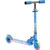 NONE Monopattino pieghevole per bambini da 3-7 anni con ruote leggere in PU e musica, 67x32x78 cm, blu