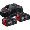 Bosch Professional 1600A00B8J Gal 1880 CV Caricabatterie e 2 x GBA 18 V 5.0 Ah