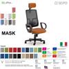 SEIPO MASK MESH TIPO 2 MK0012 Poltrona schienale alto in rete braccioli e poggiatesta Movimento sincronizzato "R4" SEIPO TESSUTO V