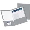 Oxford laminato, capacità: 100 fogli two-pocket Portfolios 25 count (51704) Letter, 11 L x 8-1/2 W in Gray