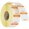 HENDI Etichette giornaliere per sicurezza alimentare, sabato, rotolo da 1000 etichette colore arancione, 25x25mm