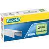rapid Punti metallici Rapid 24/6 Standard conf. da 1000 - 24855600 - PROMOZIONE (acquisto minimo 10pz)