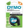 dymo Nastro per etichettatrici Dymo LetraTag plastica 12 mm x 4 m nero/bianco S0721660 - PREZZO SPECIALE IN SCADENZA