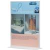 Q-Connect Porta-avvisi Q-Connect in polistirolo con base a T trasparente 10,8x15,1 cm KF04176 - PREZZO SPECIALE IN SCADENZA