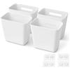 Mulbijeo Organizer Cucina, Soluzione Di Archiviazione Multifunzionale, Organizer Cassetti Cucina, 4 Pezzi In PP, Organizzatore Cucina, Adatto Per Bagno E Ufficio