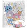 LOGOVISION Tom And Jerry Gokko Yum Donuts Coperta super morbida al tatto setoso - 152 x 127 cm