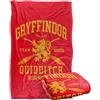 LOGOVISION Harry Potter Gryffindor Quidditch Arch Coperta super morbida al tatto setoso - 91 x 147 cm