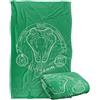 LOGOVISION Harry Potter Slytherin Badge Coperta super morbida al tatto setoso - 91 x 147 cm