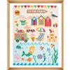 Trimits Kit grande per punto croce contato - Motivo marino su tela Aida 11 count (25,7 x 34,2 cm) con filo, ago, schema a colori e istruzioni - Per perfezionare le proprie abilità nel punto croce.