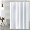 AiQInu Tenda Doccia Tessuto, Tenda Vasca da Bagno 180 x 180cm Antimuffa Impermeabile Ecologico Tende Doccia Lavabile con 12 Ganci Antiruggine