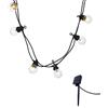 LUMI JARDIN Ghirlanda solare 10 globi 5.7M PARTY CLEAR SOLAR